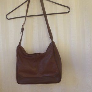 Brown leather purse